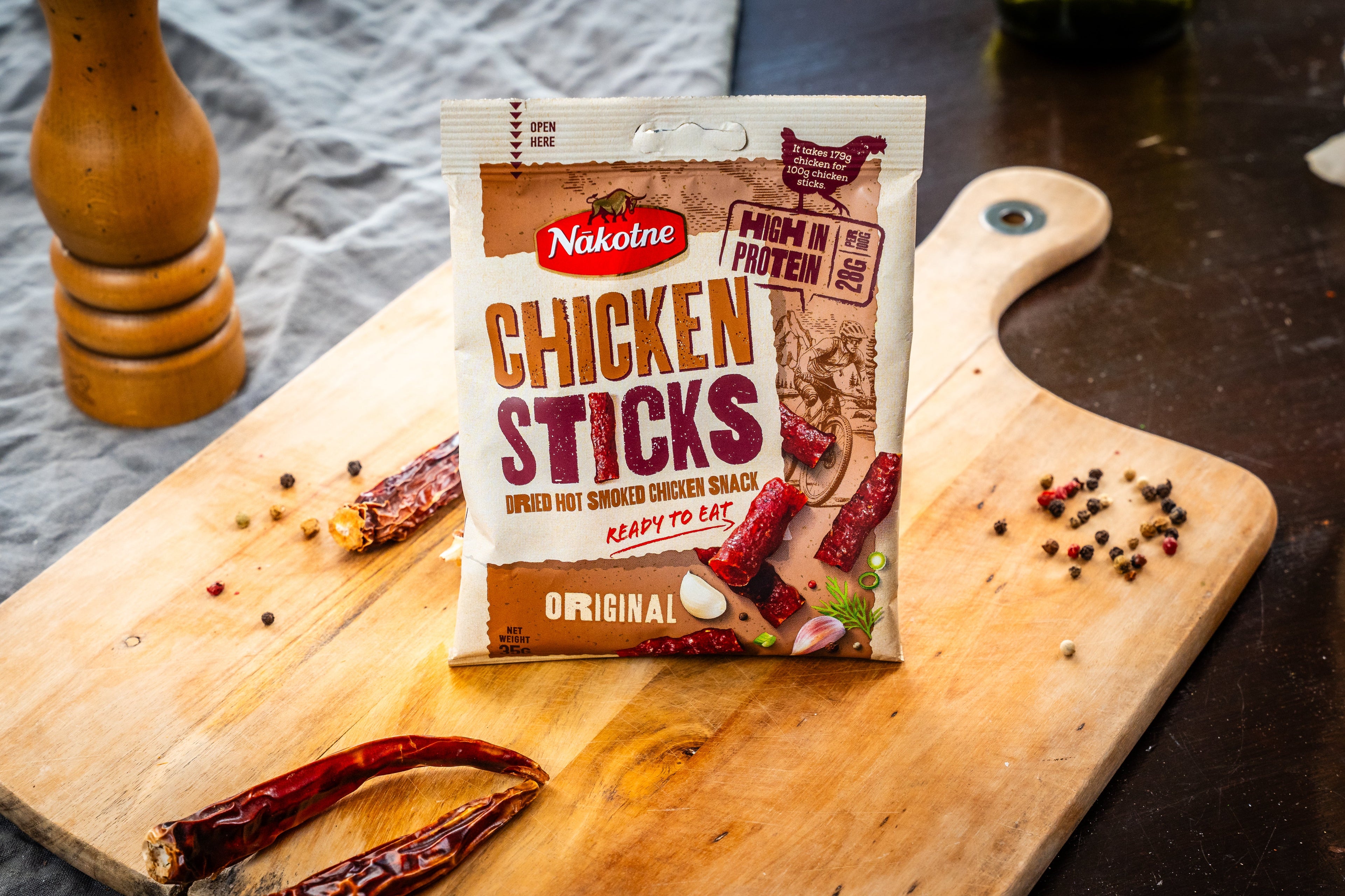 NAKOTNE CHICKEN STICKS — pack front