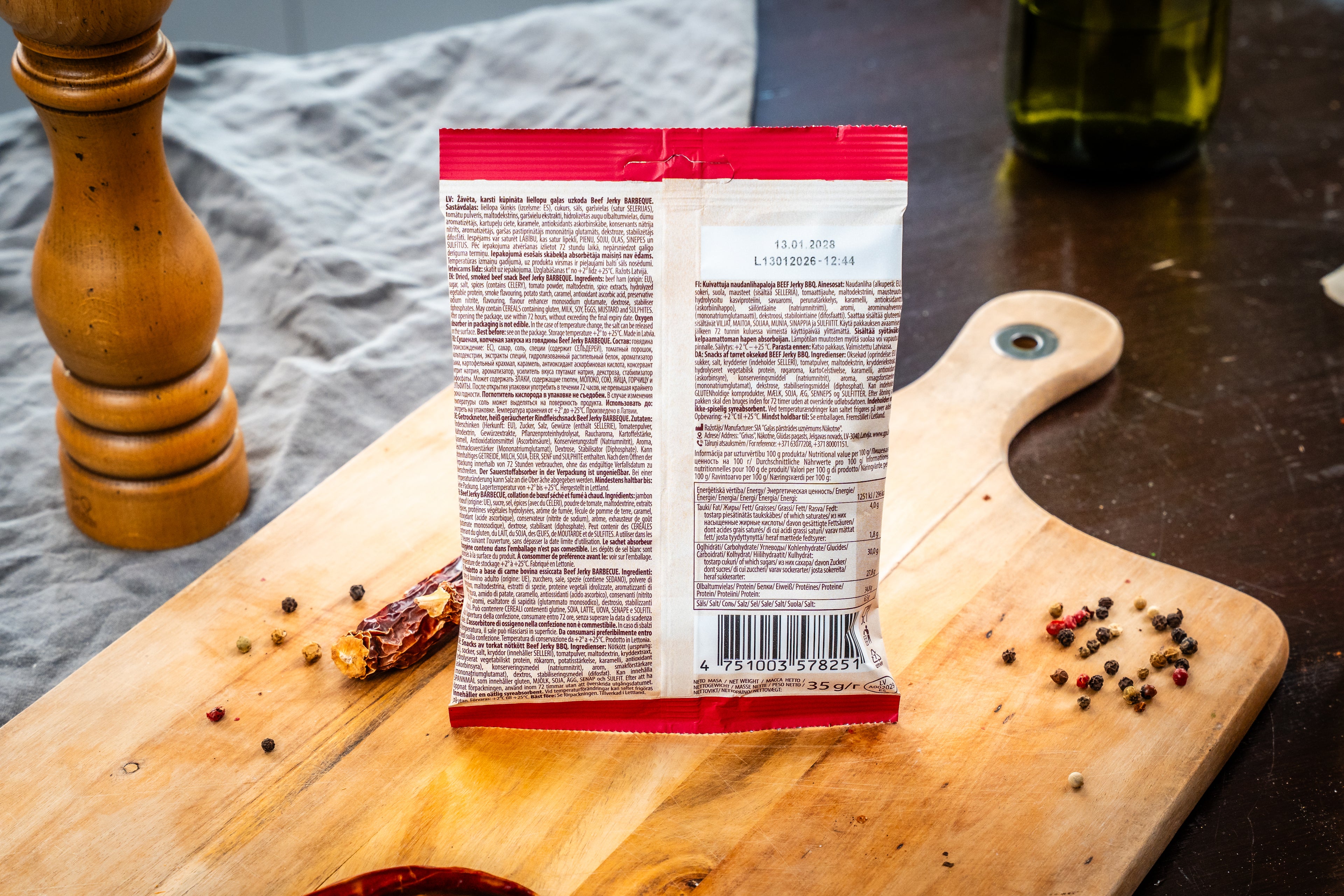 NAKOTNE BEEF JERKY BARBEQUE ( 8 x 35g)