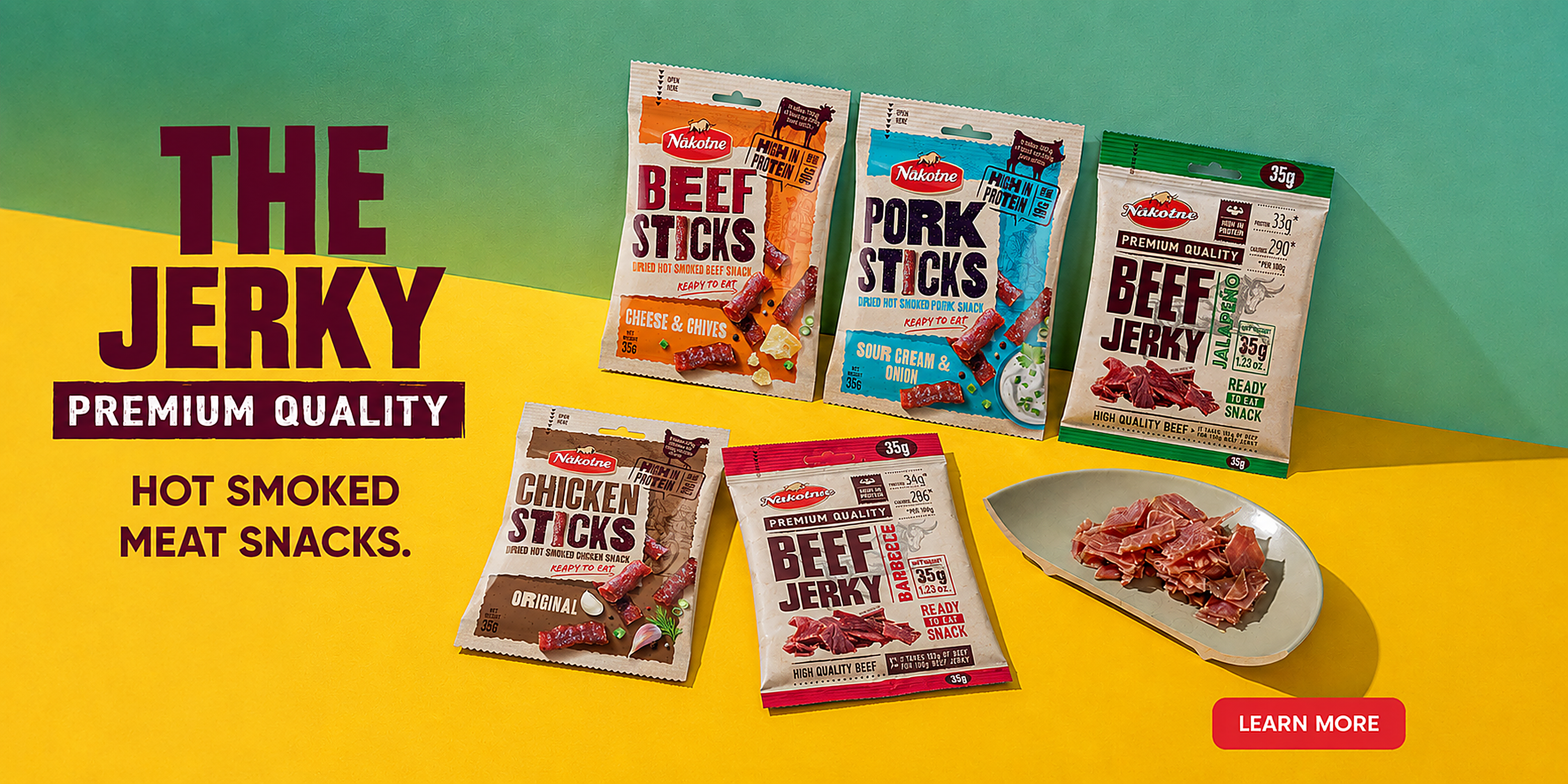 THE JERKY premium quality hero