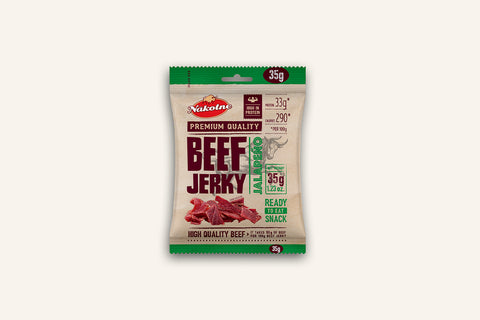 NAKOTNE Beef Jerky Jalapeño 8 x 35g iepakojums