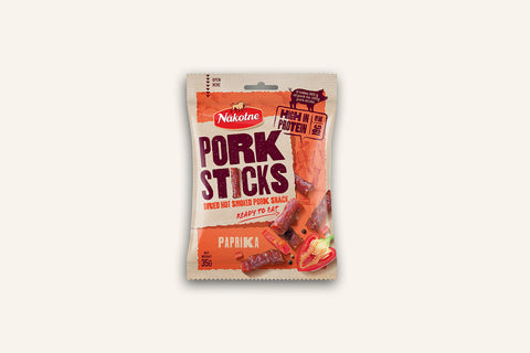NAKOTNE Pork Sticks Paprika 8 x 35g iepakojums