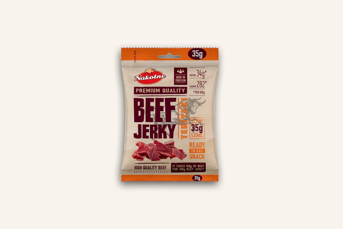 NAKOTNE Beef Jerky Teriyaki 8 x 35g pack