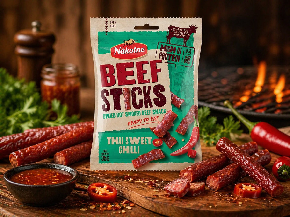 NAKOTNE Beef Sticks Thai Sweet Chilli — included in the Stick Mix