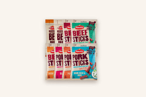 NAKOTNE Party Mix 8 × 35 г — по одному пакетику каждого из 8 продуктов