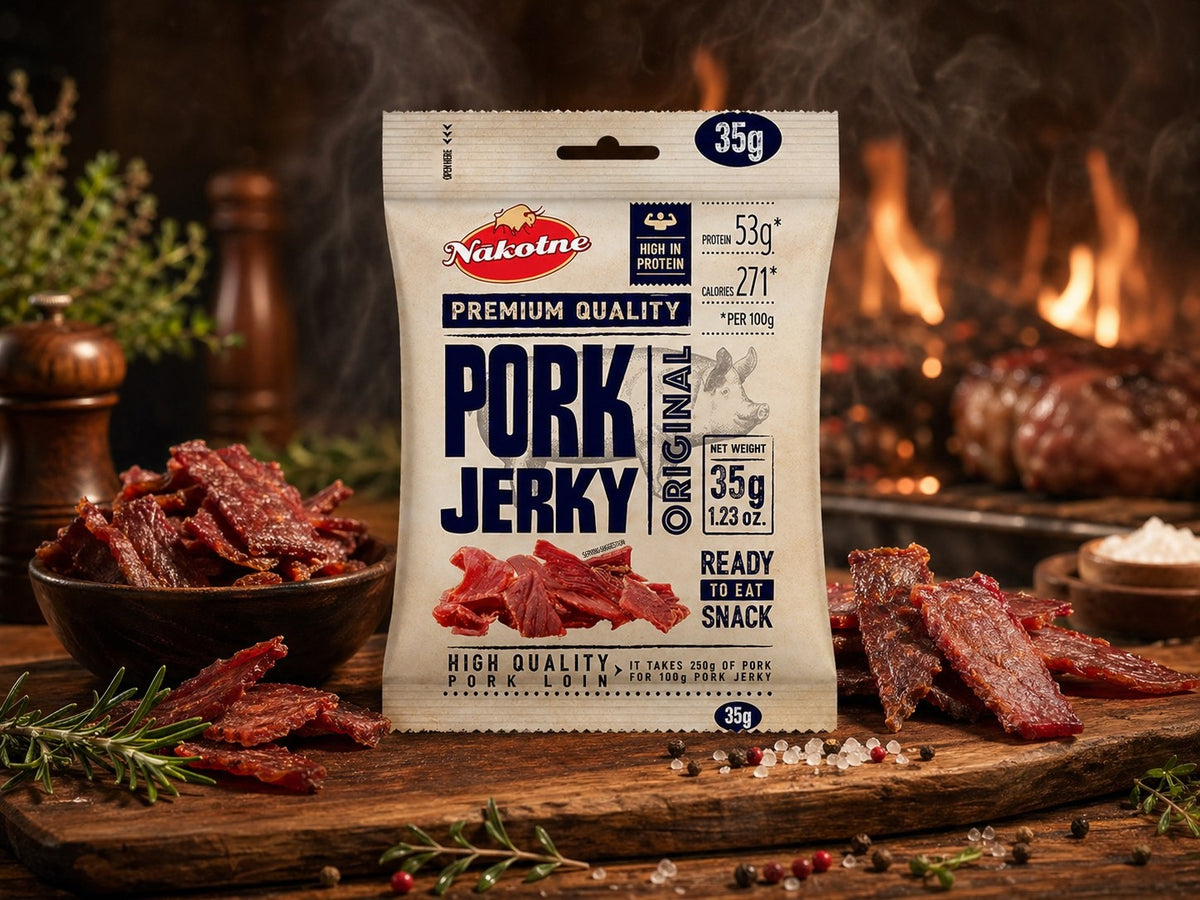 NAKOTNE Pork Jerky Original product pouch