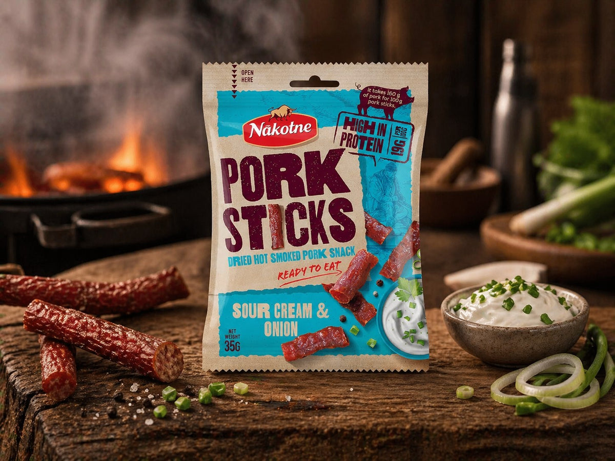 NAKOTNE Pork Sticks Sour Cream & Onion — included in the Stick Mix
